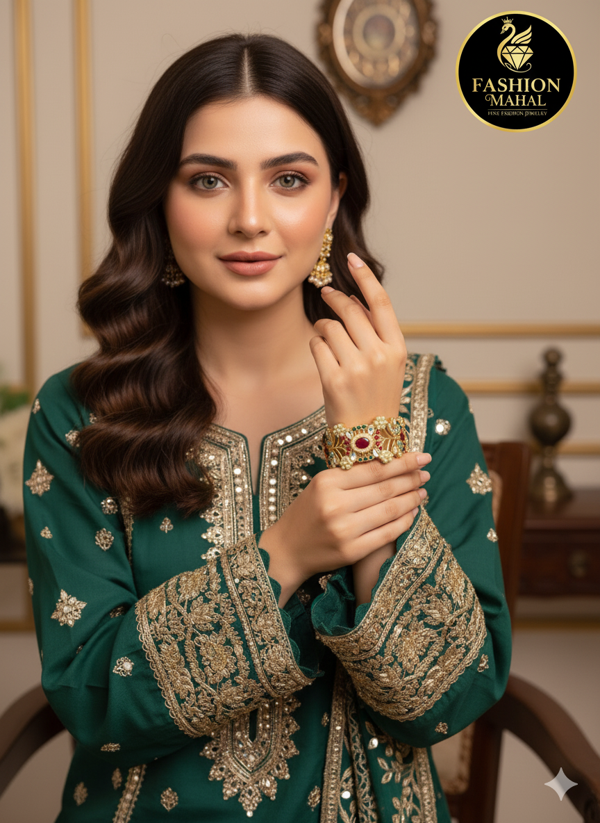 Beautiful Floral Openable Kangan (Pair) - 40% OFF