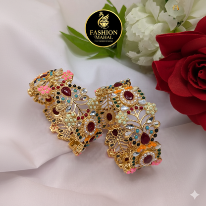 Beautiful Floral Openable Kangan (Pair) - 40% OFF