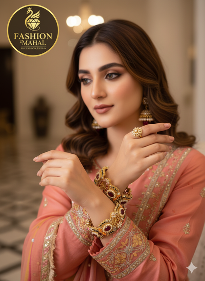 Beautiful Floral Openable Kangan (Pair) - 40% OFF