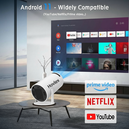 Hovlex™ Projector HY300 Pro 4K Android 11 Dual Wifi6 260ANSI