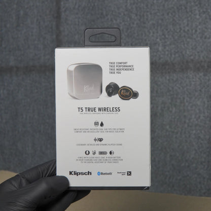 Hovlex™ Klipsch T5 True Wireless Earphones - Silver